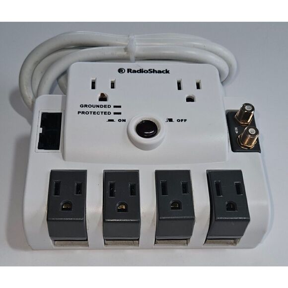 RadioShack Type 3 Surge Protector Corded Device 6100534 Multiple Outlets Ground - Picture 2 of 3